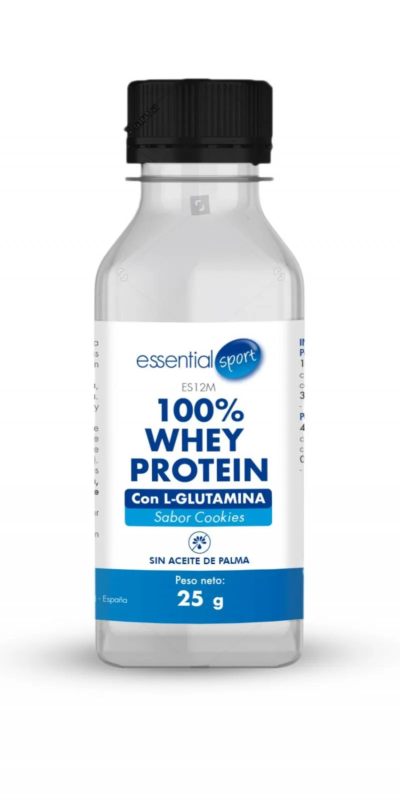 Monodosis 100% WHEY PROTEIN con L-Glutamina, sabor cookies -ES12M